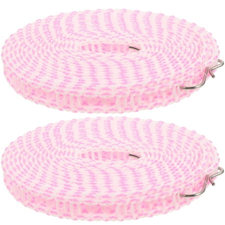 

2pcs Portable Clothesline Windproof Travel Clothesline Laundry Clothes Line for Vacation Camping