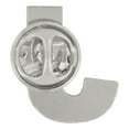 thumbnail image 3 of PinMart's Silver Letter J Alphabet Lapel Pin, 3 of 3