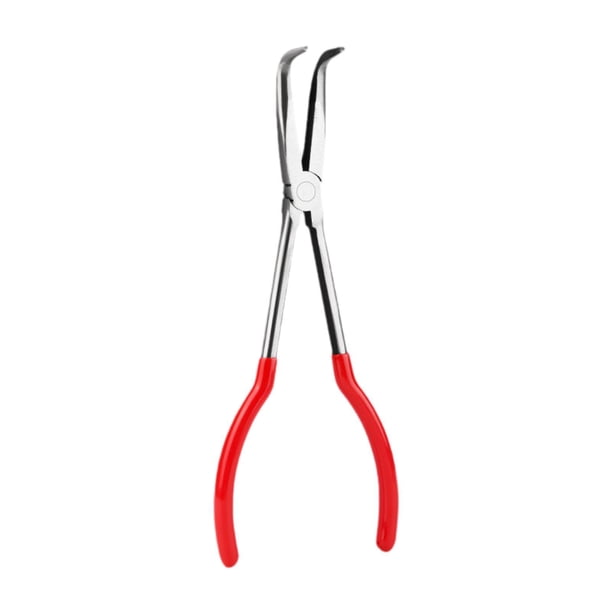 Alicates de largo alcance Pinzas de crisol para espacios estrechos y áreas pequeñas Profesional Boca de 90 grados