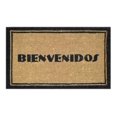 thumbnail image 4 of HomeRoots 555484 18 x 30 in. Brown & Black Coir Bienvenidos Outdoor Door Mat, 4 of 5