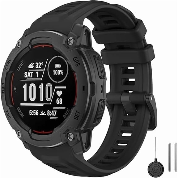 Strap for Garmin Instinct E 45mm, Soft Silicone Replacement Watch Band 22mm