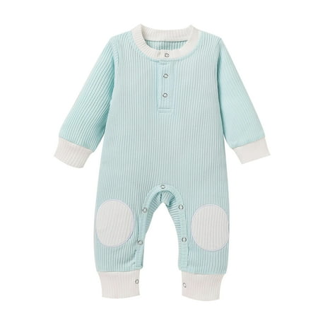 

COUTEXYI Newborn Infant Baby Boy Girl Long Sleeve Knitted Jumpsuit Romper Bodysuit One-Piece Autumn Winter Clothes 0-18M