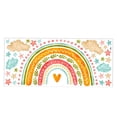 thumbnail image 1 of 90x40cm colorido Arco Iris pegatina de pared calcomanía pelar y pegar arte Mural decoración de pared para guardería versátil, 1 of 9