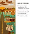 thumbnail image 3 of Lantern Press 12x18 Inch Premium Wood Sign, Ready to Hang Wall Decor, Route 66, Mother Road, Geometric, 3 of 4