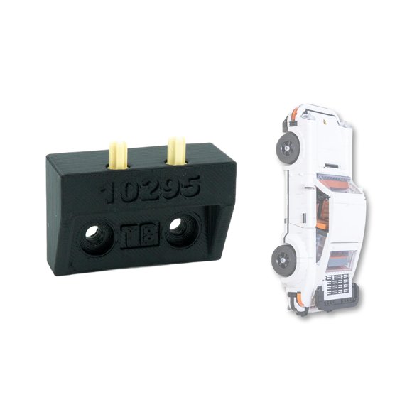 Soporte de pared Tefh para Lego Icons Porsche 911 10295 vertical en PETG