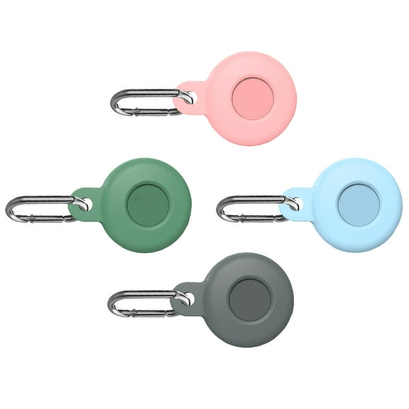GUYUTING For AirTag 2021 Silicone Protective Case 4PCS Keychain Easy Attachment Scratch & Impact Resistance