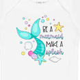 thumbnail image 4 of Inktastic Be a Mermaid Make a Splash Blue Mermaid Tail Boys or Girls Baby Bodysuit, 4 of 5