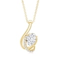 thumbnail image 2 of Rosec Jewels Lab Grown Diamond Pendant with Chain - EF-VS Grade Certified Necklace for Birthday, 14K Yellow Gold, 2 of 6