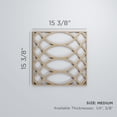 thumbnail image 3 of Ekena Millwork 15 3/8"W x 15 3/8"H x 1/4"T Medium Montrose Decorative Fretwork Wood Wall Panels, Red Oak, 3 of 18