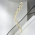 thumbnail image 2 of ZHLWIN 9 Light Modern Crystal Chandelier Dimmable LED Gold Spiral Foyer Chandeliers Entryway High Ceiling Pendant Lights Living Room Lobby Staircase Chandeliers, 2 of 6