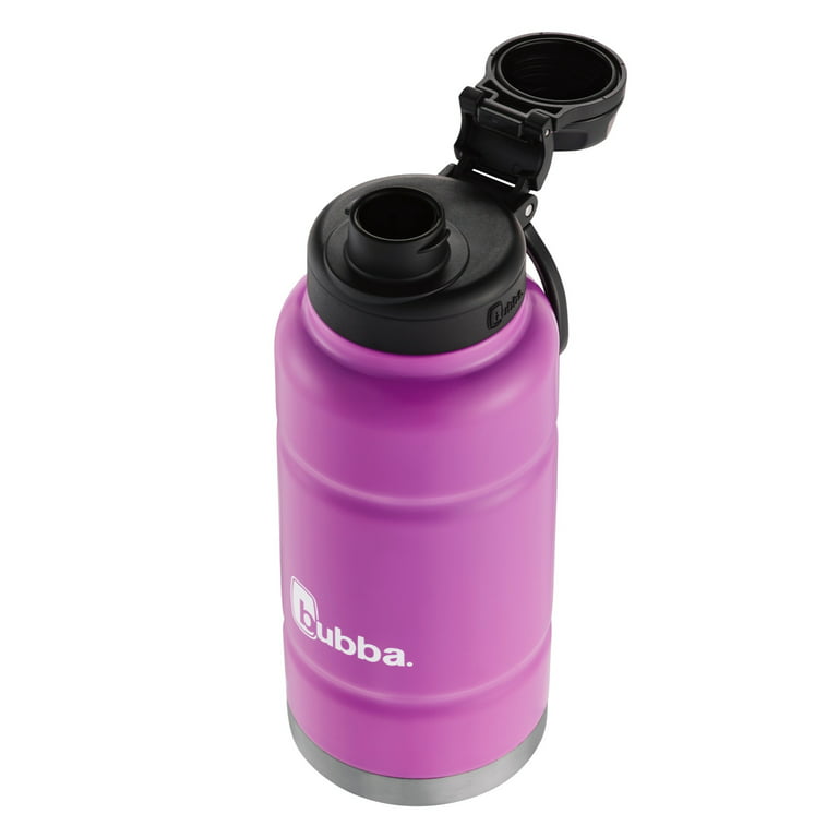 Bubba Trailblazer Stainless Steel Water Bottle Straw Lid,In Pink, 40 Fl.  Oz.
