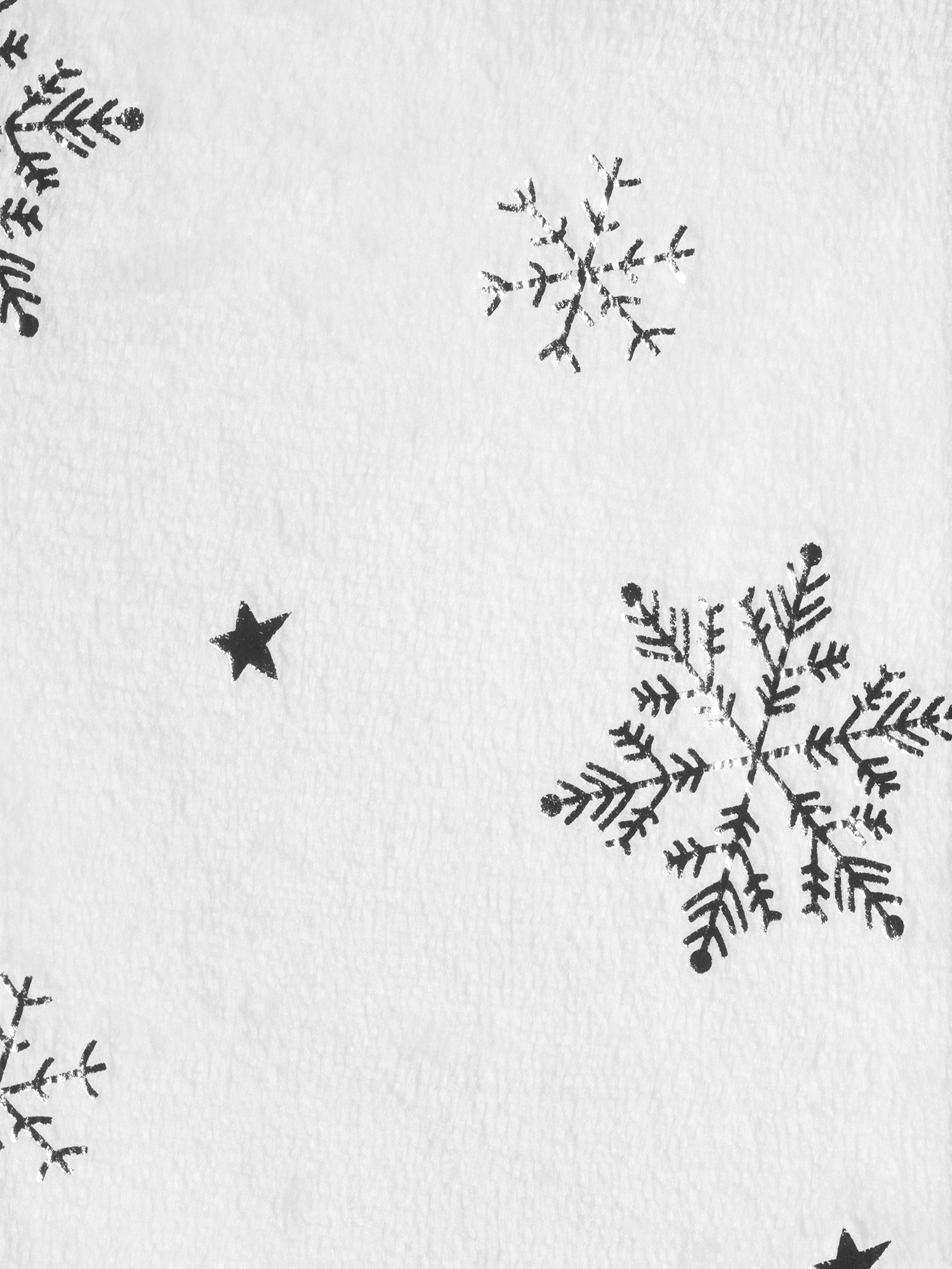 Secret Treasures Women's and Women's Plus Plush Winter Foil Snowflake Twosies Set - image 4 of 7