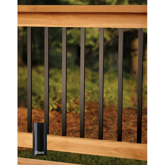 Deckorators 40" Traditional Aluminum Deck Baluster - Black (10 Pack)