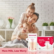 HORIGEN Breastmilk Storage Bags, 120 Count, 7oz/210ml, BPA-Free, Leak-Proof