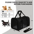 thumbnail image 3 of Carriers Soft-Sided Pet Carrier for Medium Large Cats Dogs Under 35Lbs,Breathable Mesh Ventilation Design,Airline Approved Cat Carrying Case(X-Large,Black), 3 of 16