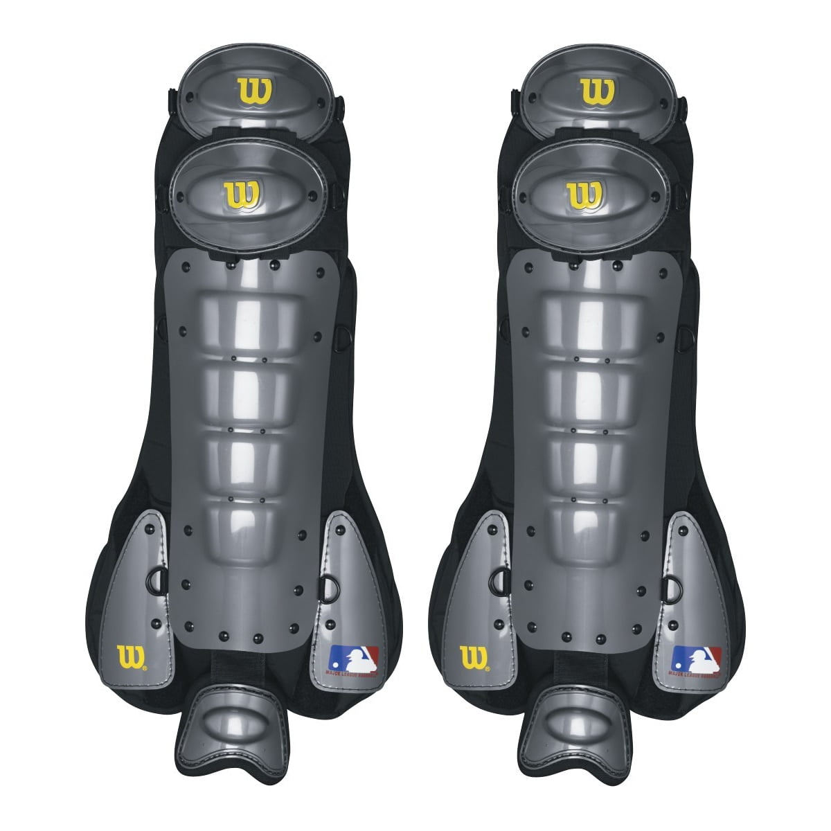 Wilson Adult Pro Platinum Umpires Leg Guard Baseball 15.5" Protection 3417CHA155