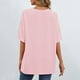 thumbnail image 4 of Camisas para mujer,Camiseta ligera de poliéster de manga larga para mujer, blusa informal de cuello redondo, top suave para uso diario, sopatenor, 4 of 6