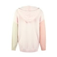 thumbnail image 6 of Fesfesfes Women Sweater Fall Winter Long Sleeve Solid Hooded Sweater Tops Tops on, 6 of 7