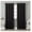 Black, variant on Premium Flame Retardant Thermal Insulated Fire Retardant Blackout Curtain - Antique Bronze Grommet Top - Black - 52" W x 96" L - (2 Panel)