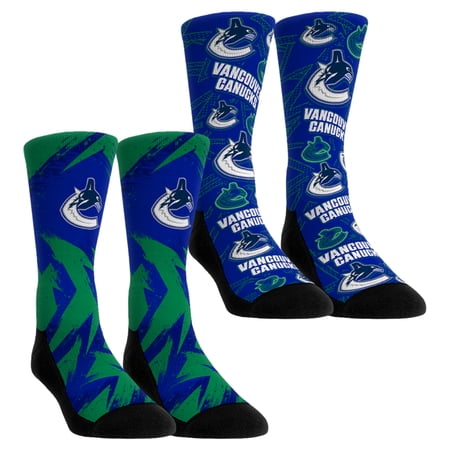 Unisex Rock Em Socks Vancouver Canucks Game Day Two-Pack Crew Socks