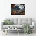 thumbnail image 5 of Halloween Tapestry Wall Hanging, Halloween Farm Pumpkin Ghost C Tapestry for Bedroom Aesthetic, Cute Tapestry Wall Decor, Halloween Decoration for Bedroom, Living Room, Indoor 29x37in, 5 of 7