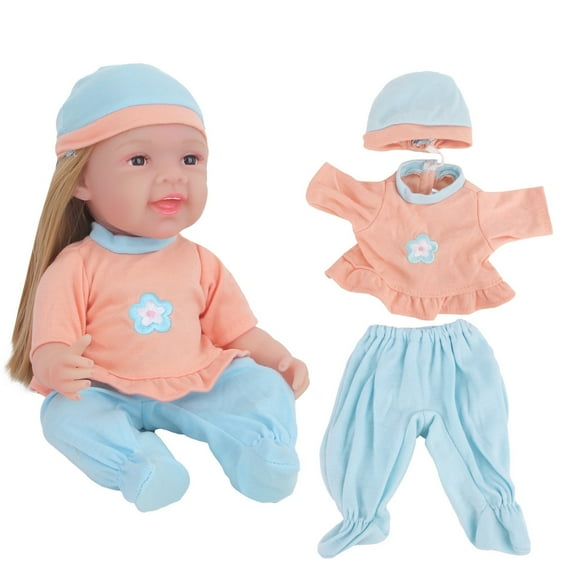 kttectoa Toddler Boy Toys Reborn Doll Girl Clothes 30cm 12in Simulation Doll Christmas Costume Blue Black Doll Fit Gift for Kids Ages 3  Holiday Puzzle Playhouse Christmas Gifts