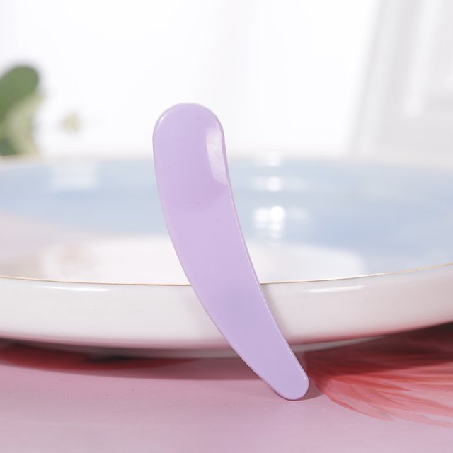 Cuchara en forma de media luna para mascarilla facial, cuchara para crema, envases de cosméticos y herramientas de envasado