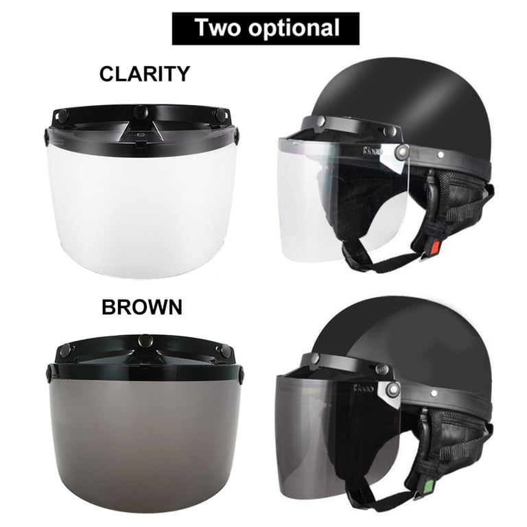 3 snap face shield for motorcycle helmet Daytona Helmets Bubble Visor Snap Flip Durable Windproof 3-Snap Visor Lens