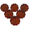 thumbnail image 1 of IBA Indianbeautifulart Boutons de Meubles Gravés Rouges, Lot de 10, 1 of 3