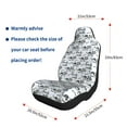 thumbnail image 3 of Uemuo Cow With Fresh Milk Pattern Car Seat Covers for Front Seats Waterproof Seat Covers for Cars, Universal Auto Front Seats Protector Fits for Car-2 PCS, 3 of 6