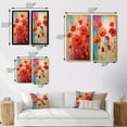 thumbnail image 4 of Designart "Illustration Spring's Red Poppy Blossoms III" Poppies Wall Art Set Of 2 - Traditional Pink Wall Decor Set Of 2, 4 of 6