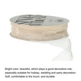 thumbnail image 3 of 1 Inch 20 Yard Sheer Organza Ribbon Shimmer Chiffon Tulle Ribbons Cream White for Gift Wrapping Floral Bouquet Wedding, 3 of 6