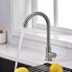 thumbnail image 1 of Grifo de Cocina, con Grifo Mezclador de Cocina Giratorio de 360 ​​​​° y Grifo de Agua Fría y Caliente Ajustable, Adecuado para Fregadero de Cocina con 2 Mangueras Flexibles de 60 cm, 1 of 5