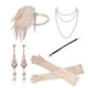 thumbnail image 1 of Conjunto de diadema de plumas estilo retro europeo y americano para fiestas, cenas, pulseras, collares y pendientes. Barra de humo, 1 of 5
