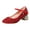 Red, variant on FDDMis Kids Black Dress Shoes Toddler Girl Closed Toe Sandals Girls Size 1 Sandals Cute Shoes for Girls Socks Shoes Tap Shoes Patent Leather Shoes, Red 11-11.5 Years