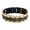 Antique Gold, variant on Eosunjian Men Bracelet Magnetic Alloy Durable Detachable Therapy Bracelet Daily Jewelry Black