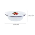 thumbnail image 2 of KAKOWELY Assorted Color Enamel Bowl for Kitchen Use Sturdy and Practical with Smooth Edges 5.9 Inches,9.06"X9.06"X2.56", 2 of 5