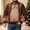 #546-Brown, variant on Ceisia Men's Funny 3D Printed Fake Chest Plaid Jacket Ugly Christmas Sweater Crew Neck Long Sleeve Xmas Party Pullover Red M Gift