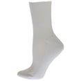 thumbnail image 5 of Sierra Socks Women's Wide Calf  Cotton Ankle Sock,Seamless Toe,White,Black,Khaki,3 Pair Pack, 5 of 9