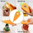 thumbnail image 3 of Jar Opener Bottle Opener for Weak Hands, Seniors with Arthritis and Anyone with Low Strength, Get Lids Off Easily, Carrot Shaped with Magnets for Decorate Fridge, Best Gift for Kitchen Gadgets, 3 of 6