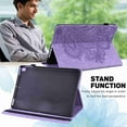 thumbnail image 2 of Samsung Galaxy Tab A 10.1 2019 SM-T510 & T515 Case, Dteck Slim Folio Stand Premium PU Leather Flower Patterned Case with Card Holders Protective Wallet Cover, purple, 2 of 8