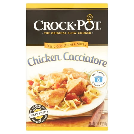Crock-Pot Chicken Cacciatore Delicious Dinner Mixes, 7.50