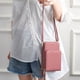 thumbnail image 4 of Jumpingount Bolso de PU moderno y que no destiñe para mujer con costuras finas y que no se desprende para bolso de hombro de organización Bolsas de mensajero y de hombro Rosa, 4 of 6
