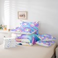 thumbnail image 6 of Manfei Colorful Axolotl 7 Pieces Full Size Bedding Sets,Aquatic Animal Full Size Bed in a Bag,Colorful Stars Reversible, 6 of 7