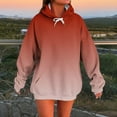 thumbnail image 2 of Vibrex Lightweight Hoodies for Women Oversized Winter Cute Sweatshirts Pullover 2025 Fashion Tops Trendy Fall Winter Clothes,Wine_XL, 2 of 5