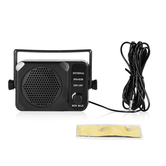 Mini External Speaker,1PC Mini Portable 3.5mm External Speakerfor Yaesu Radio External Speakerfor Icom Radio Enhanced Durability