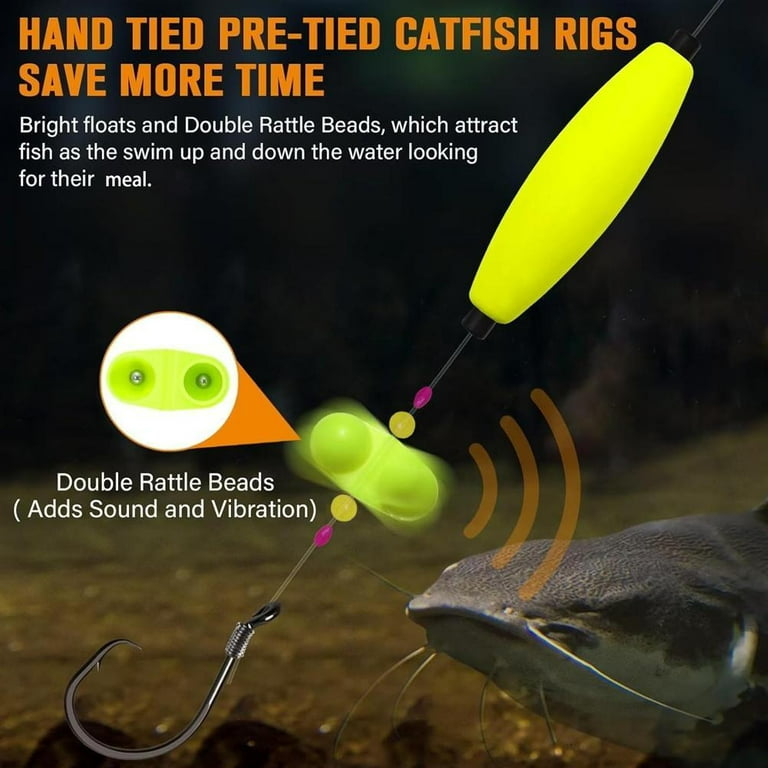 Catfish Rigs Catfish Float Rigs 3PCS Catfishing Tackle Santee Rig