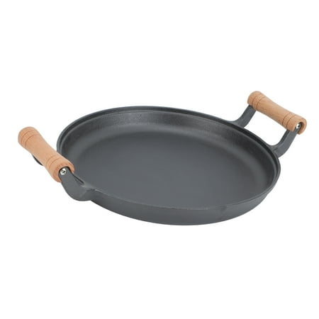 

BBQ Grill Pan Cast Iron Grill Pan Thermal Insulation Uncoated Sturdy For Barbecue Gatherings