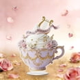 thumbnail image 2 of Regalos de Té para Amantes Del Té Acrílico en Forma de Corazón Taza de Té Ornamento 15cm Más Largo Lado Lindo Regalos de Oficina para Decoraciones de San Valentín, 2 of 9