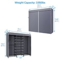 thumbnail image 2 of VIPEK S3C Heavy Duty Portable Closet with Adjustable Shoe Rack Wire Shelf, Custom Black Rack with Grey Cover, 2 of 7